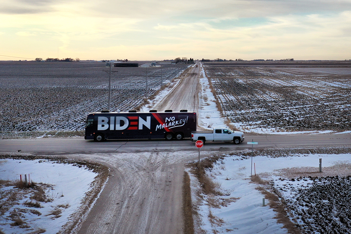 Biden tries to elbow aside Trump with rural voters