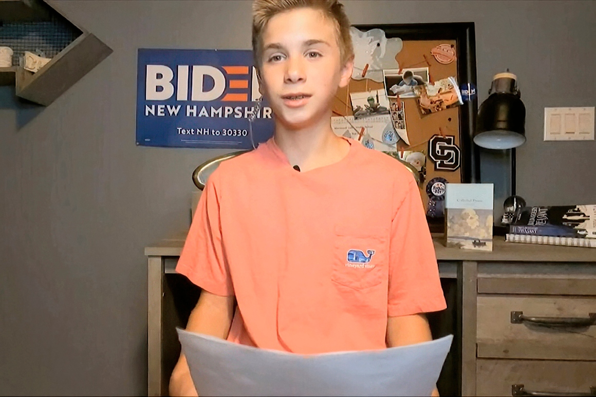 ‘We stutter’: Teen wins praise with Biden speech