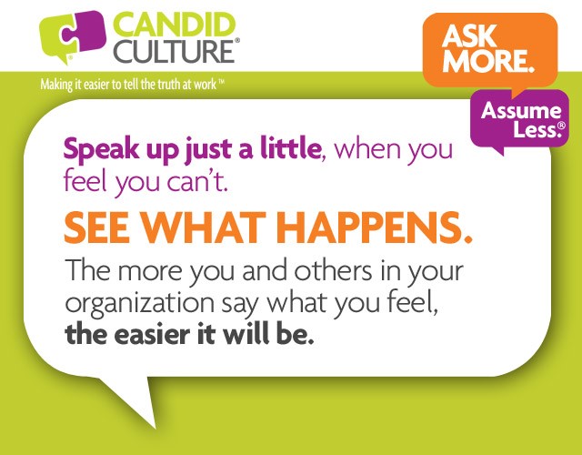 Just Say No to Saying Nothing – Speaking Up at Work