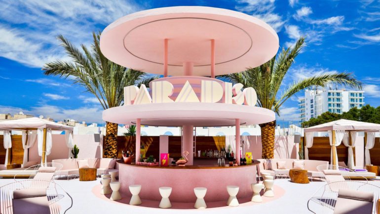 Paradiso Ibiza Art Hotel is reminiscent of Miami Art Deco Architecture