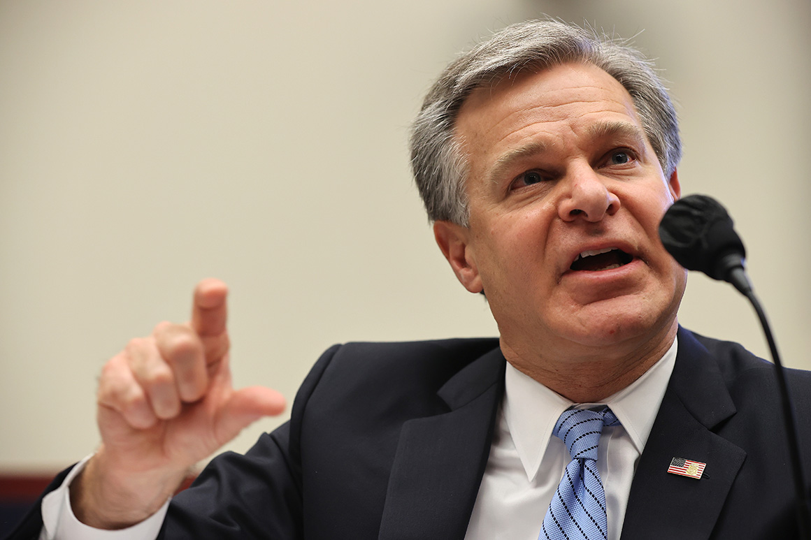 Wray says Russia engaged in ‘very active efforts’ to interfere in election, damage Biden