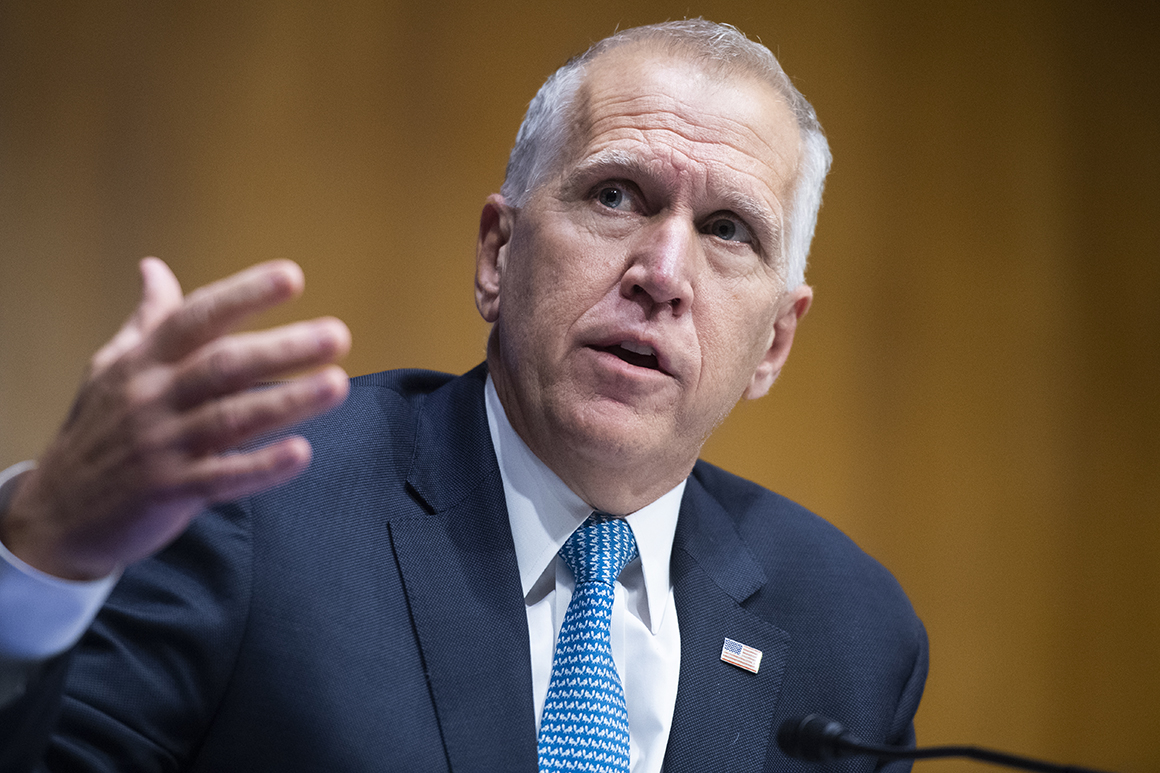 Tillis fights to close gap in critical Senate battleground