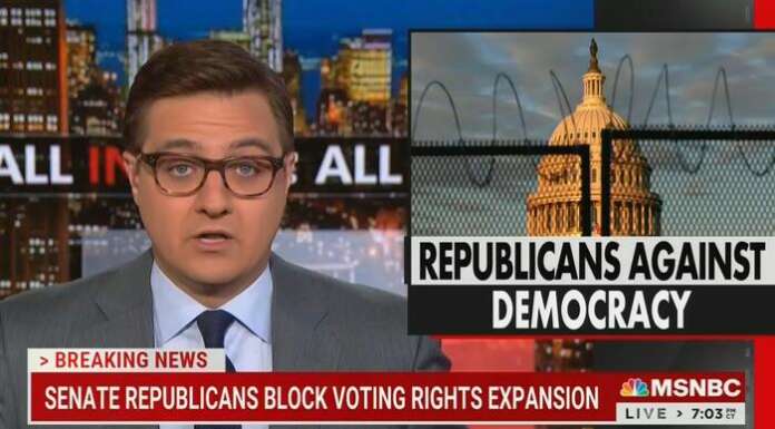 MSNBC’s Hayes Wails: GOP Is ‘Radicalized Against Democracy!’