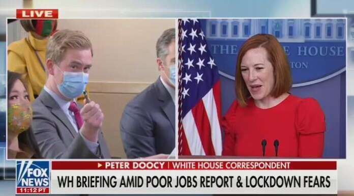 ‘It’s on Fox Right Now!’; Doocy, Psaki Do Battle Over Ailing Biden, China