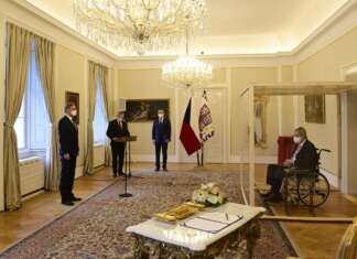 Covid-struck Czech President appoints new Prime Minister from inside a glass box
