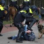 DISGUSTING: Police Use Attack Dogs Against Anti-Lockdown Demonstrators In Netherlands