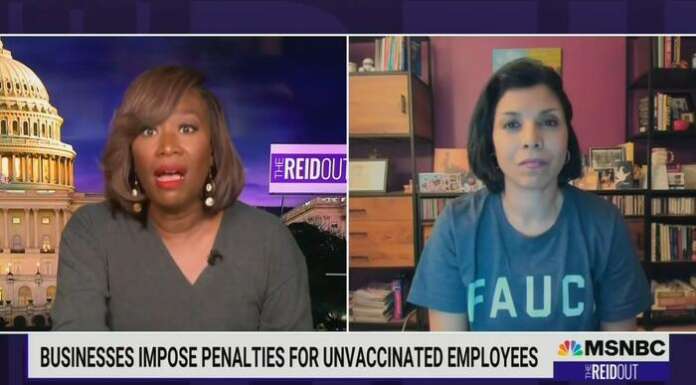 Joy Reid, Doc in ‘Fauci’ Shirt: Let’s Keep Unvaccinated People From Medical Care, Dock Pay