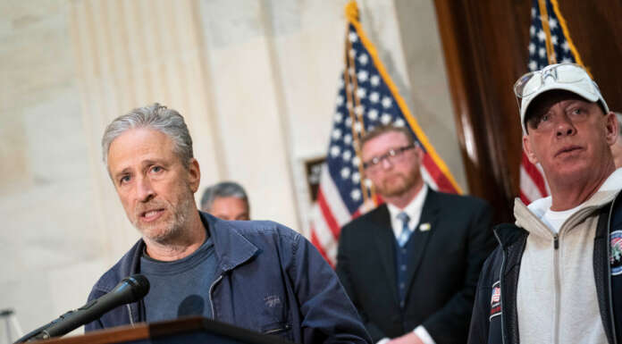 Jon Stewart joins advocates in push to aid veterans exposed to toxins